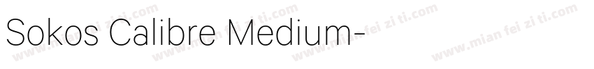 Sokos Calibre Medium字体转换
